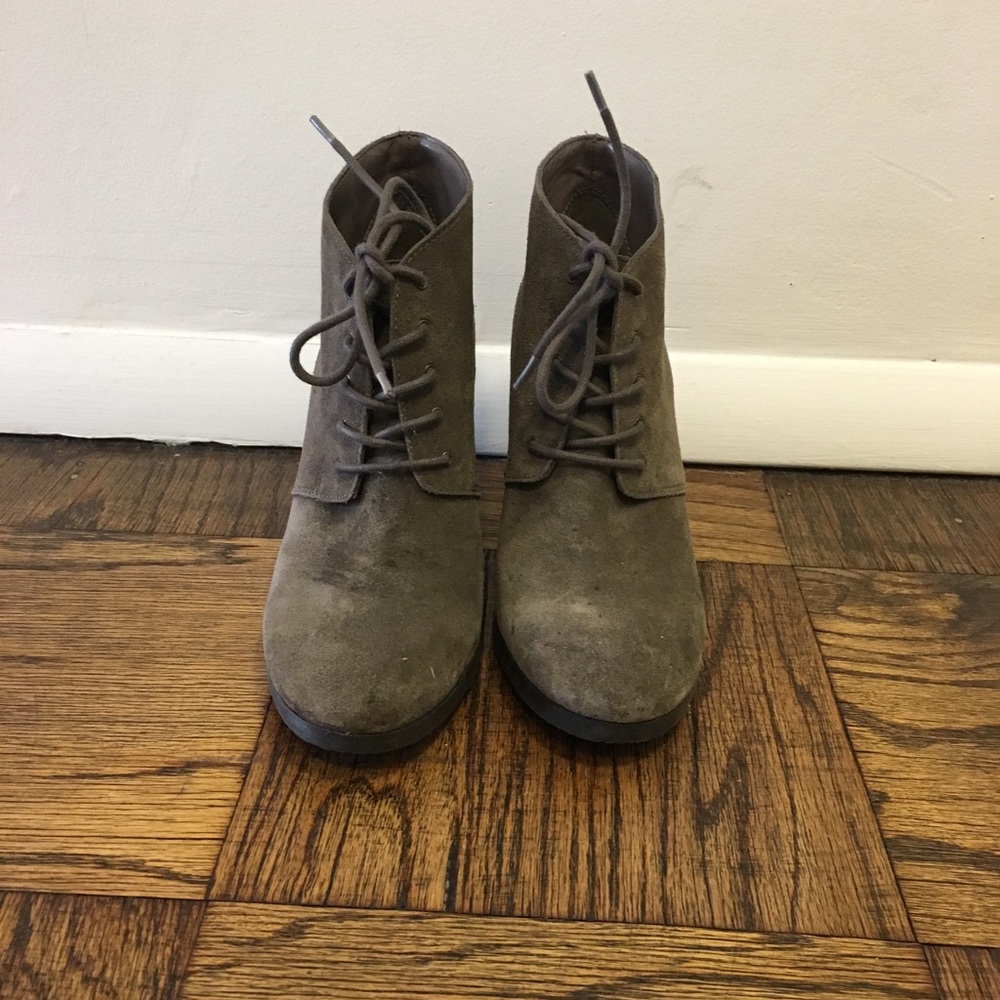 Franco Sarto “Weston” wedge booties size 9
